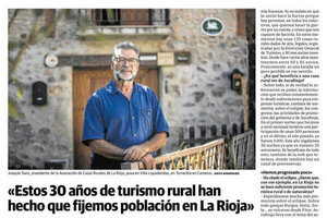 30 años de turismo rural fijando población